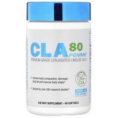 ALLMAX, CLA80 Femme, конъюгированная линолевая кислота премиального качества, 1000 мг, 60 мягких таблеток
